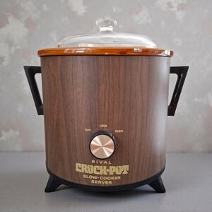 Vintage Rival Crock-Pot Slow Cooker Server Model 3101/2 Low & High